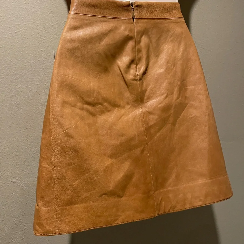 Vince Leather Skirt, pockets, size 2